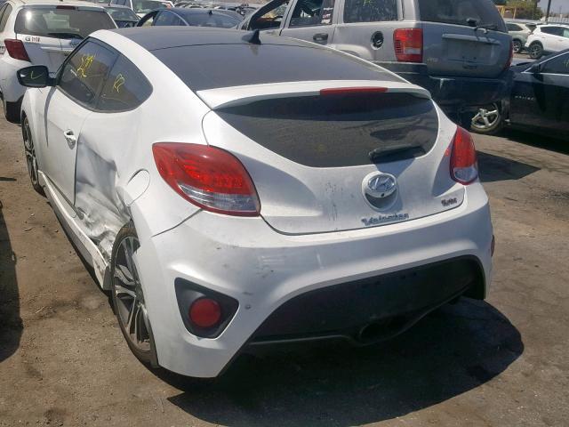 KMHTC6AE6GU291961 - 2016 HYUNDAI VELOSTER T WHITE photo 3