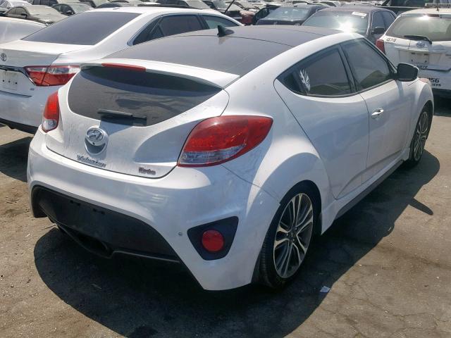 KMHTC6AE6GU291961 - 2016 HYUNDAI VELOSTER T WHITE photo 4