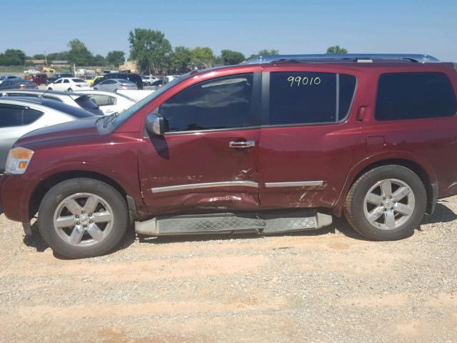 5N1BA0NF2BN606257 - 2011 NISSAN ARMADA PLA BURGUNDY photo 9