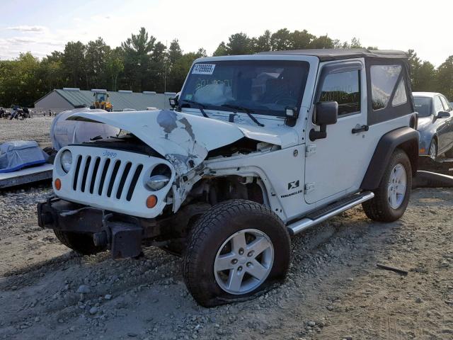 1J8FA24147L176640 - 2007 JEEP WRANGLER X WHITE photo 2