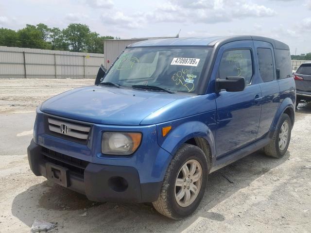 5J6YH18757L006916 - 2007 HONDA ELEMENT EX BLUE photo 2