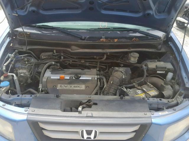 5J6YH18757L006916 - 2007 HONDA ELEMENT EX BLUE photo 7