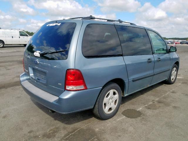 2FMZA51675BA70407 - 2005 FORD FREESTAR S BLUE photo 4