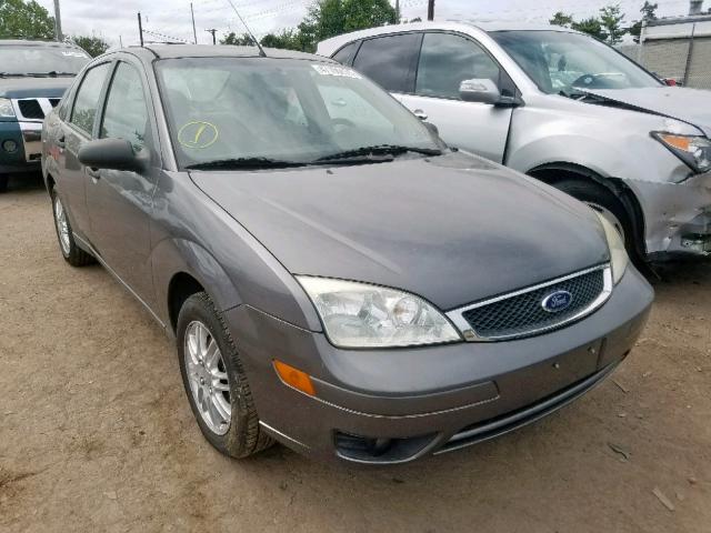 1FAHP34N87W233966 - 2007 FORD FOCUS ZX4 GRAY photo 1