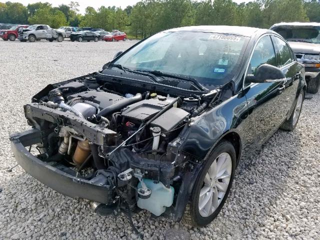 2G4GK5EX6G9148824 - 2016 BUICK REGAL BLACK photo 2