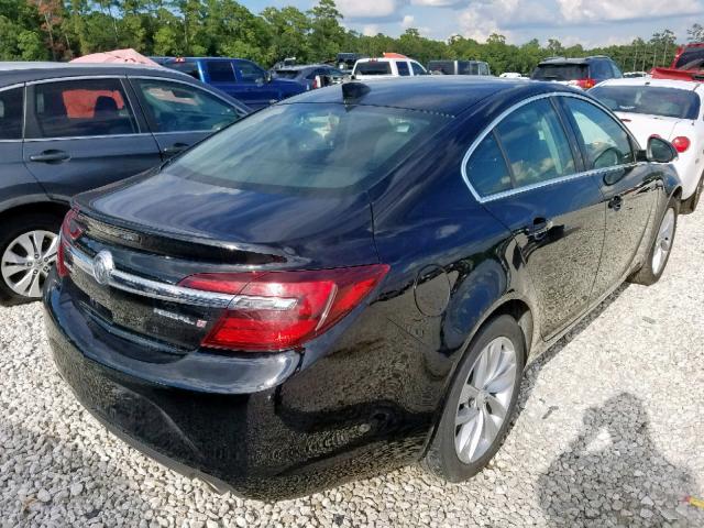 2G4GK5EX6G9148824 - 2016 BUICK REGAL BLACK photo 4