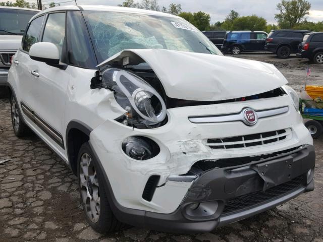 ZFBCFADH5EZ006559 - 2014 FIAT 500L TREKK WHITE photo 1