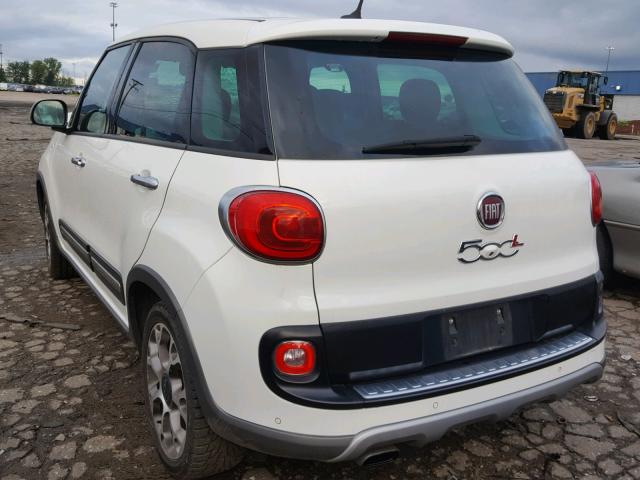 ZFBCFADH5EZ006559 - 2014 FIAT 500L TREKK WHITE photo 3