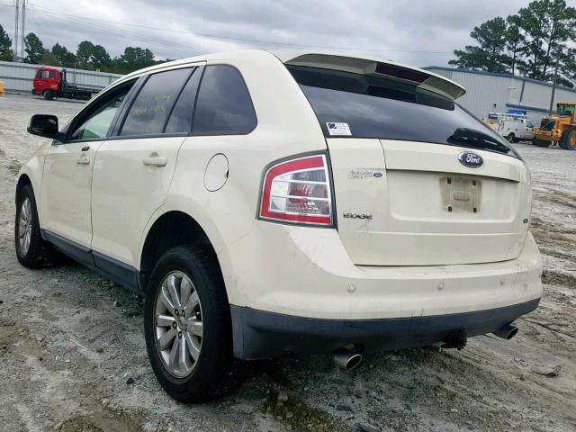 2FMDK38C07BA21169 - 2007 FORD EDGE SEL CREAM photo 3