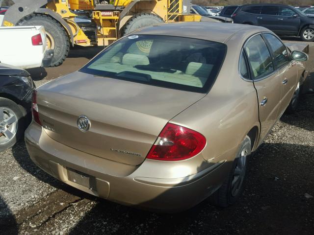 2G4WC532651342023 - 2005 BUICK LACROSSE C TAN photo 4