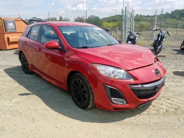 JM1BL1H69A1336787 - 2010 MAZDA 3 S RED photo 1