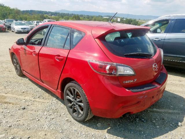 JM1BL1H69A1336787 - 2010 MAZDA 3 S RED photo 3