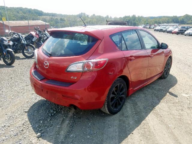 JM1BL1H69A1336787 - 2010 MAZDA 3 S RED photo 4