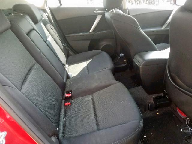 JM1BL1H69A1336787 - 2010 MAZDA 3 S RED photo 6