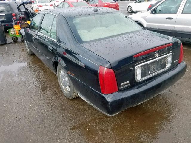 1G6KD54Y14U190239 - 2004 CADILLAC DEVILLE BLACK photo 3