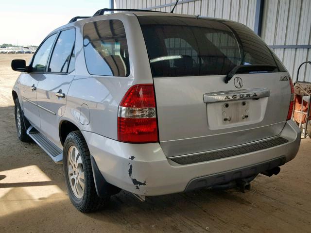 2HNYD18873H553326 - 2003 ACURA MDX TOURIN SILVER photo 3