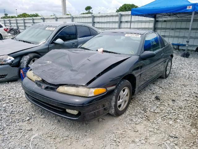 4A3CF44BXRE101669 - 1994 MITSUBISHI ECLIPSE GS BLACK photo 2