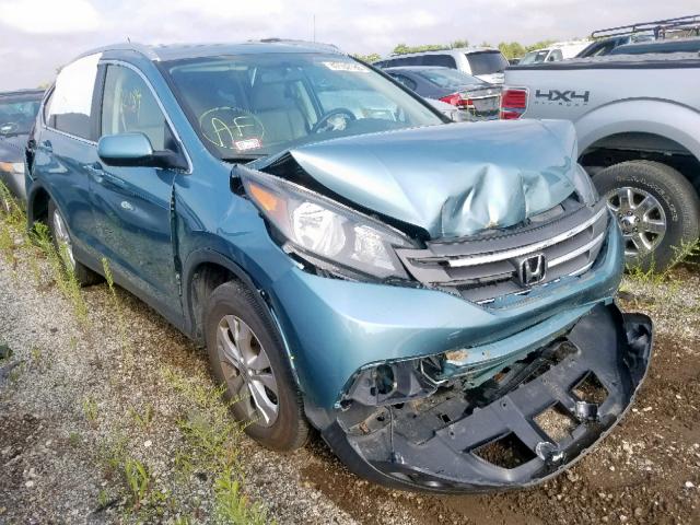 2HKRM4H76EH603081 - 2014 HONDA CR-V EXL BLUE photo 1