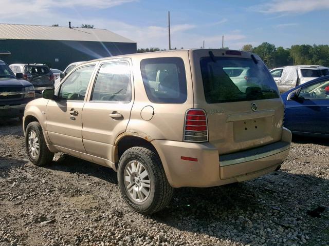 4M2YU80Z77KJ05745 - 2007 MERCURY MARINER CO TAN photo 3