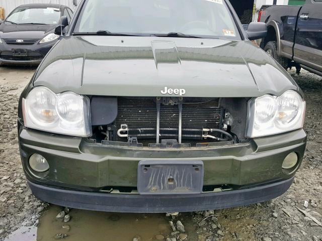 1J8GR48K77C532705 - 2007 JEEP GRAND CHER GREEN photo 9