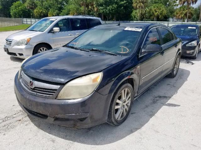 1G8ZS57N27F248039 - 2007 SATURN AURA XE BLACK photo 2