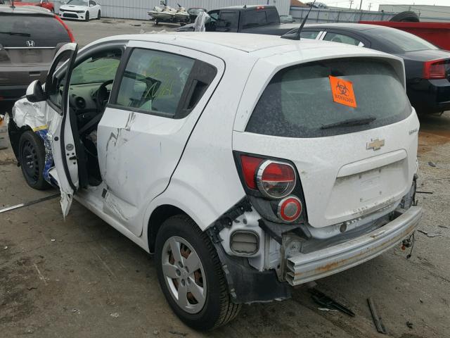 1G1JA6SH3E4132976 - 2014 CHEVROLET SONIC LS WHITE photo 3