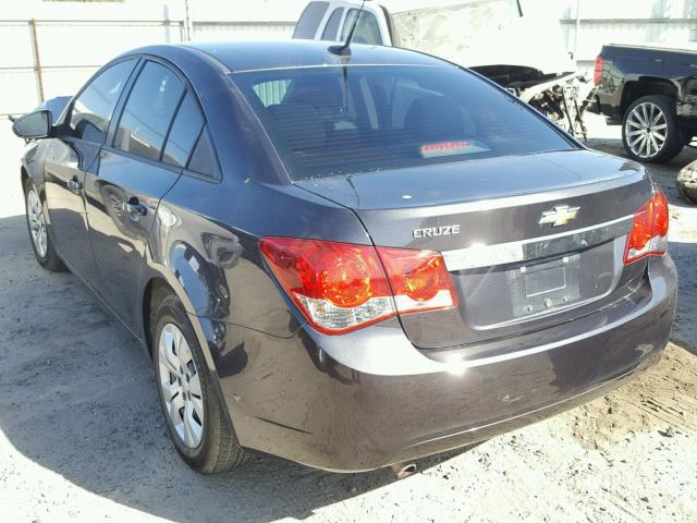 1G1PA5SH3E7280628 - 2014 CHEVROLET CRUZE LS CHARCOAL photo 3