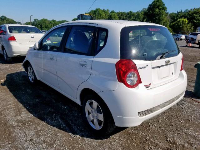 KL1TD6DE2BB143847 - 2011 CHEVROLET AVEO LS WHITE photo 3