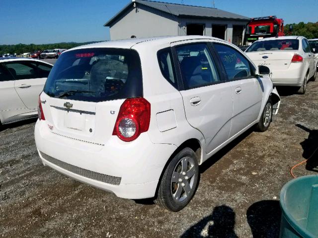 KL1TD6DE2BB143847 - 2011 CHEVROLET AVEO LS WHITE photo 4