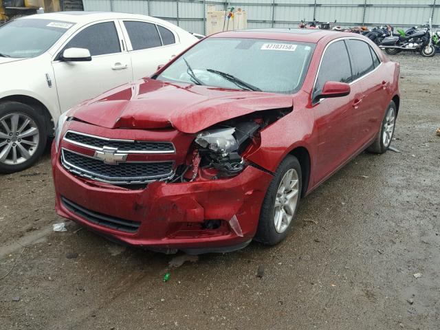 1G11D5RR8DF106070 - 2013 CHEVROLET MALIBU 1LT RED photo 2