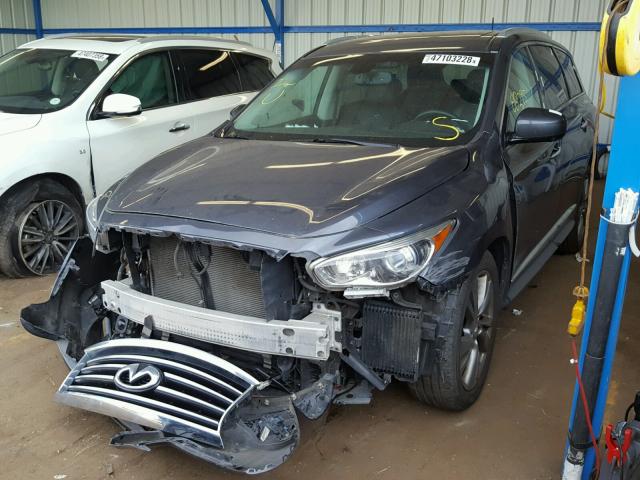 5N1AL0MM7DC315743 - 2013 INFINITI JX35 CHARCOAL photo 2