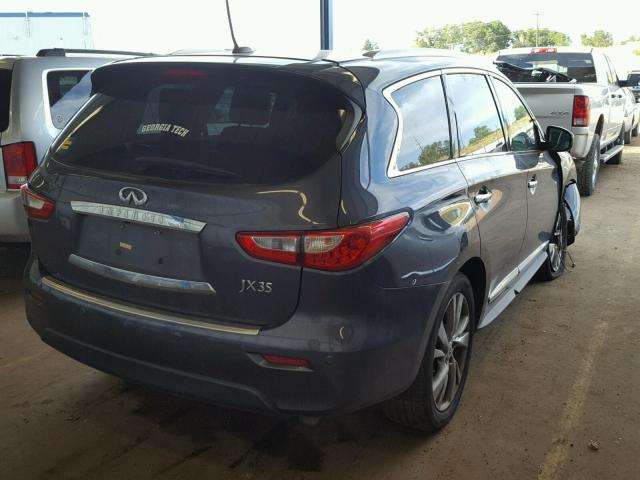 5N1AL0MM7DC315743 - 2013 INFINITI JX35 CHARCOAL photo 4