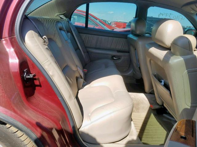 1G4CW54K614159731 - 2001 BUICK PARK AVENU MAROON photo 6