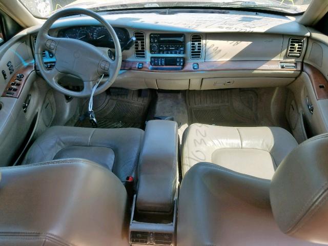 1G4CW54K614159731 - 2001 BUICK PARK AVENU MAROON photo 9