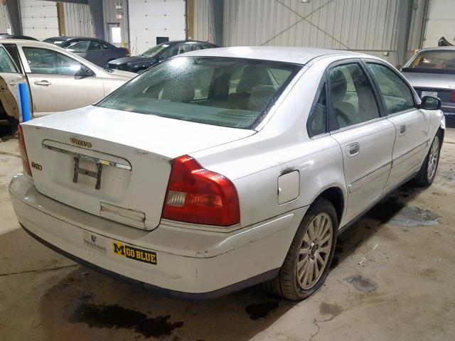 YV1TS92D541342212 - 2004 VOLVO S80 WHITE photo 4