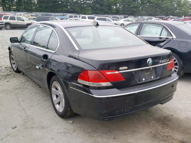 WBAHN83557DT69320 - 2007 BMW 750 BLACK photo 3