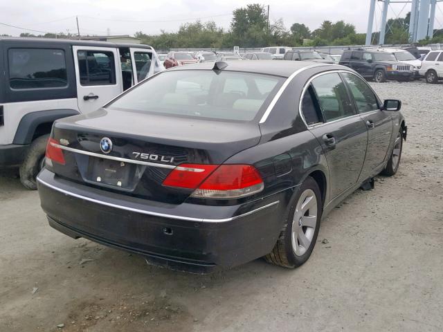 WBAHN83557DT69320 - 2007 BMW 750 BLACK photo 4