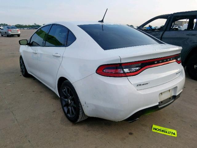 1C3CDFFH9GD823275 - 2016 DODGE DART SXT S WHITE photo 3