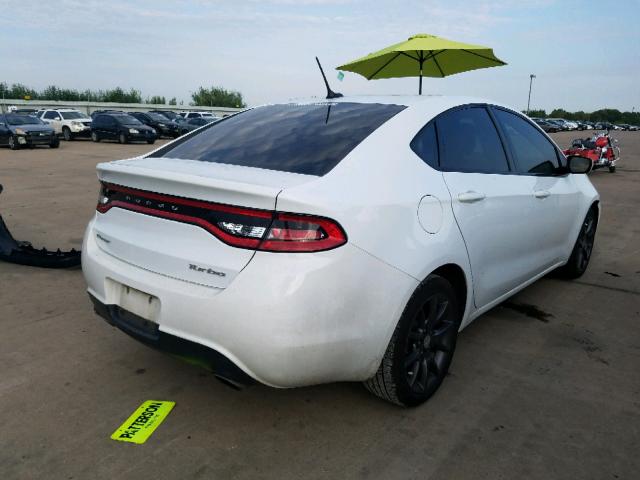 1C3CDFFH9GD823275 - 2016 DODGE DART SXT S WHITE photo 4