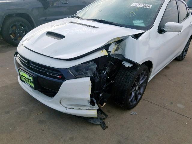 1C3CDFFH9GD823275 - 2016 DODGE DART SXT S WHITE photo 9