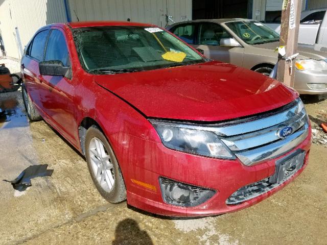 3FAHP0GA0CR301357 - 2012 FORD FUSION S RED photo 1