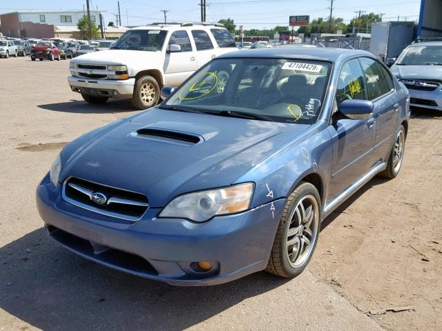 4S3BL676464207621 - 2006 SUBARU LEGACY GT BLUE photo 2