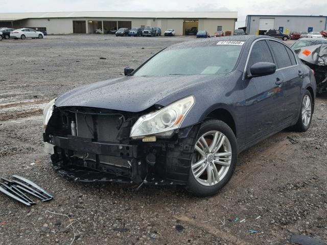 JN1CV6AR5AM459195 - 2010 INFINITI G37 BLUE photo 2