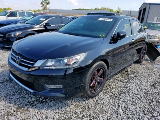 1HGCR2F82DA157705 - 2013 HONDA ACCORD EXL BLACK photo 2