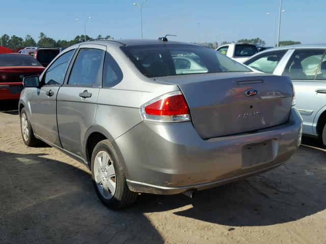 1FAHP34N48W192978 - 2008 FORD FOCUS S/SE SILVER photo 3