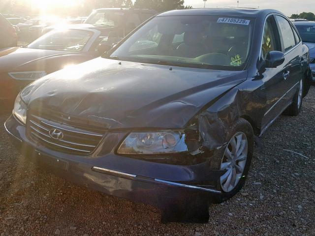 KMHFC46FX8A285506 - 2008 HYUNDAI AZERA SE BLUE photo 2