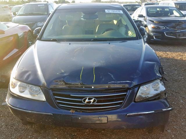 KMHFC46FX8A285506 - 2008 HYUNDAI AZERA SE BLUE photo 7