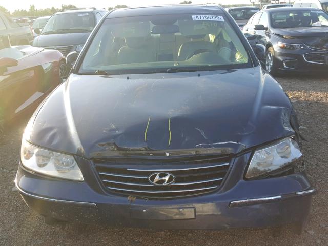 KMHFC46FX8A285506 - 2008 HYUNDAI AZERA SE BLUE photo 9