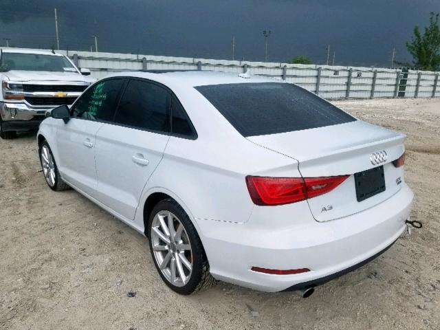 WAUBFGFF4F1114904 - 2015 AUDI A3 WHITE photo 3