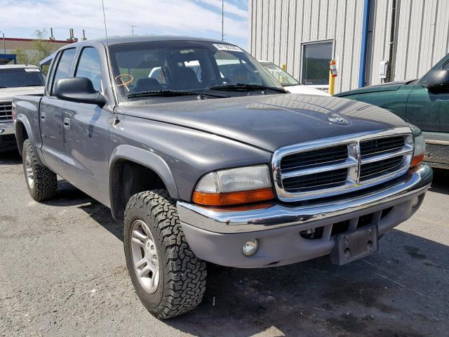 1D7HG48N43S355659 - 2003 DODGE DAKOTA QUA GRAY photo 1